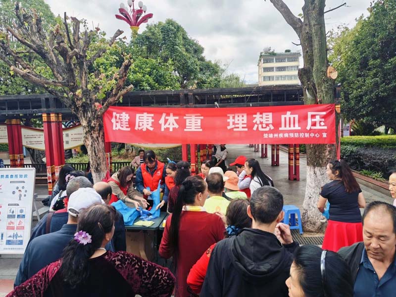 健康体重 理想血压——楚雄州疾控中心开展第27个“全国高血压日”宣传活动